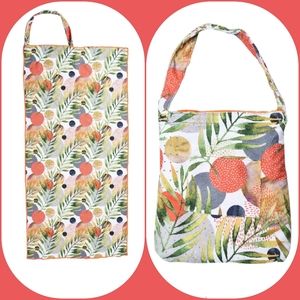 2 In 1 Tropical Rainforest Beach Towel\ Tote Bag